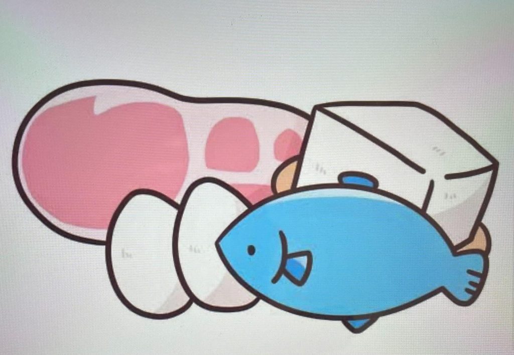 タンパク質が不足の危険なサイン！タンパク質の1日の摂取量は、体重1kgあたり1g18歳〜64歳男性で64g  18歳女性50gが目安です。