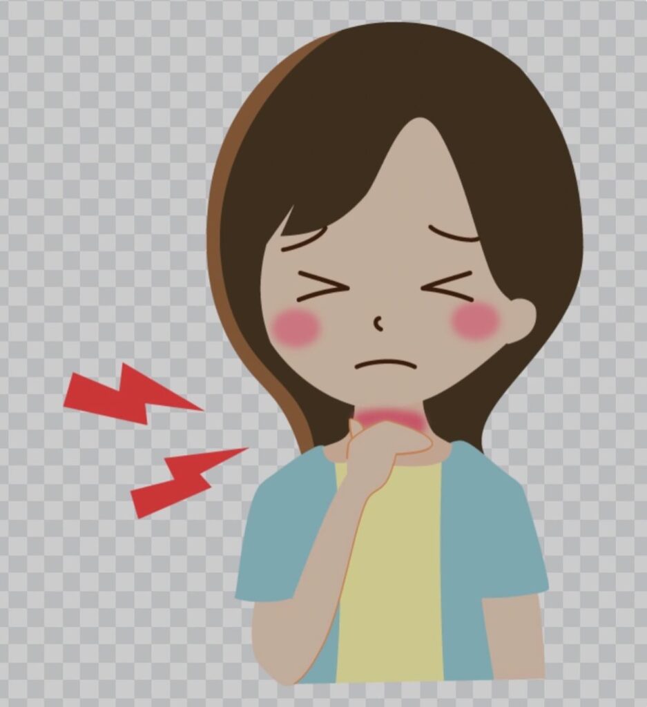 #ヒステリー球！喉がひっかかる、違和感がある、咳払いしたくなる、咳が出る、何か喉に詰まっている気がする。